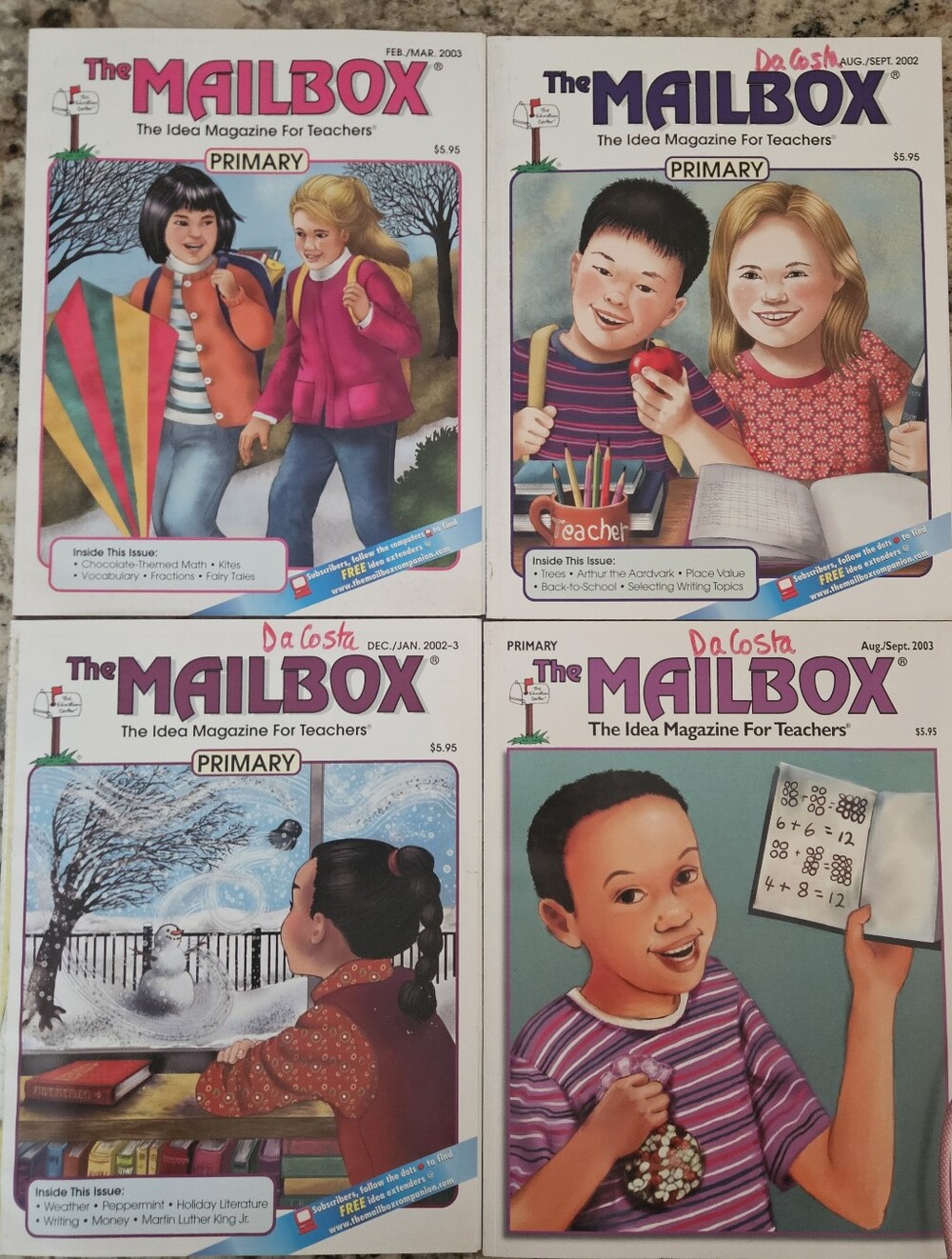 The Mailbox Magazine for Teachers Primary Lot of 4 2002- 2003 Education Center
